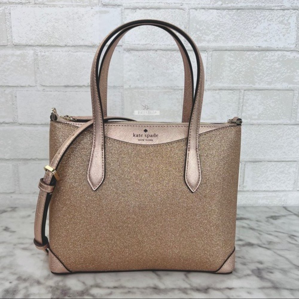 ❗️Sold Out❗️Kate Spade Shimmy Glitter Satchel & Card Holder Wallet - Picture 2 of 15